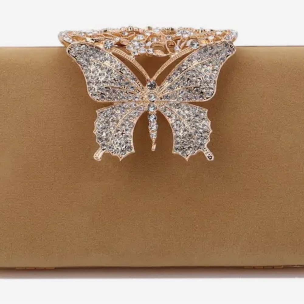 Velvet Butterfly Clutch